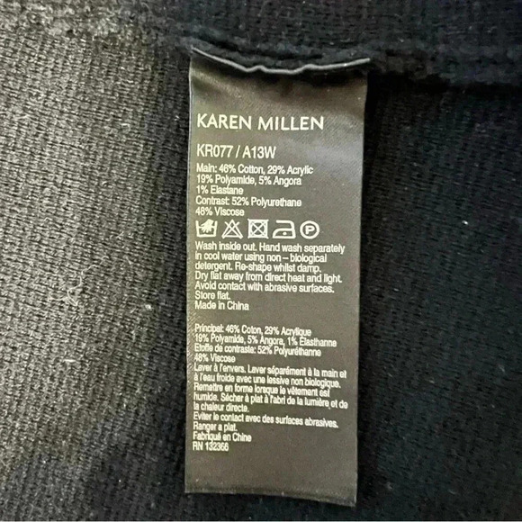 Karen Millen black wrap sweater size 2 - Picture 10 of 11